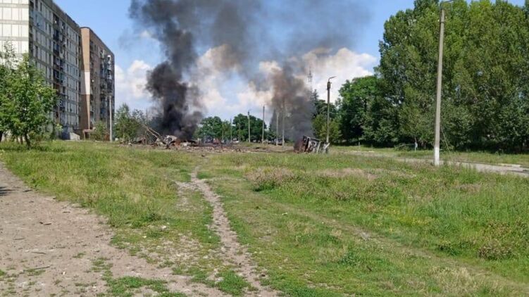 Прилет в Первомайском Харьковской области