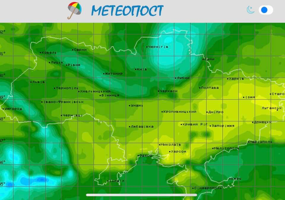 Погода в Украине от Диденко