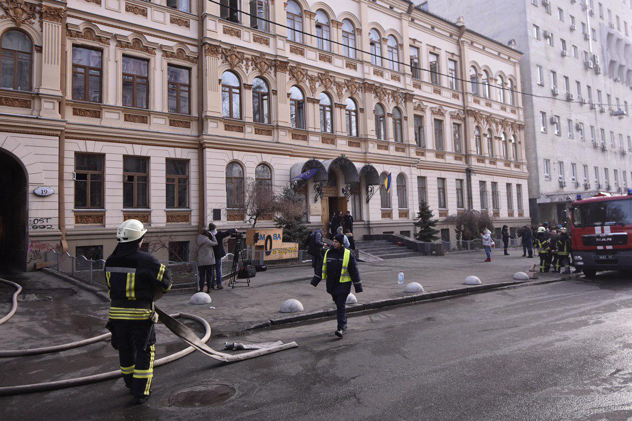 Пожар в Киеве