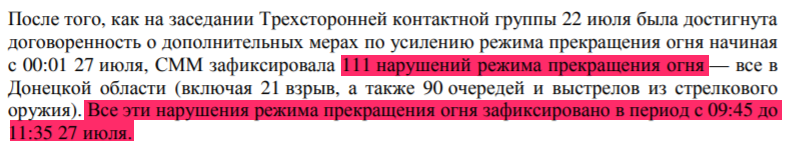 отчет ОБСЕ от 28.07.2020