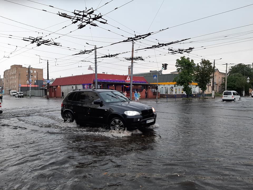 Последствия ливня в Житомире