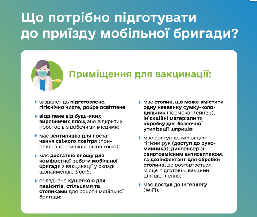 Скриншот: что нужно приготовить к приезду мобильной бригады