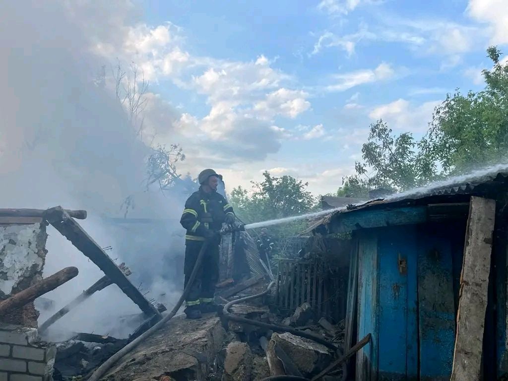 Последствия обстрела Купянского района под Харьковом