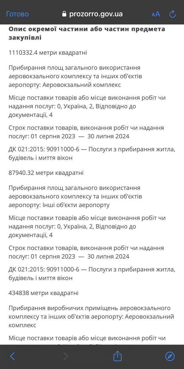 Аэропорт в Борисполе хочет потратить 52 млн гривен на уборку неработающих терминалов