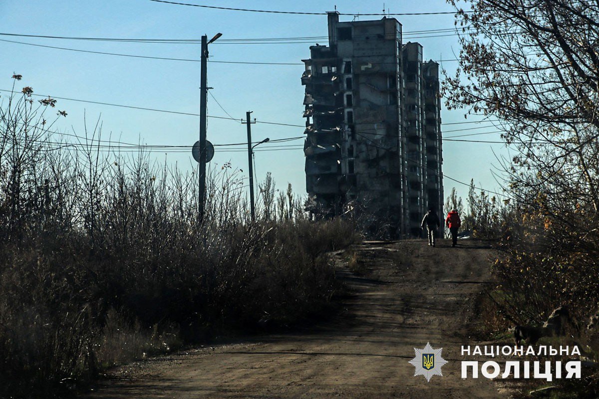 Последствия обстрелов поселка Степное под Авдеевкой