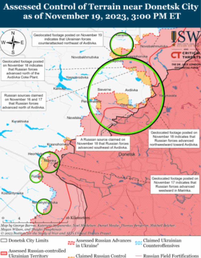 Карта ISW