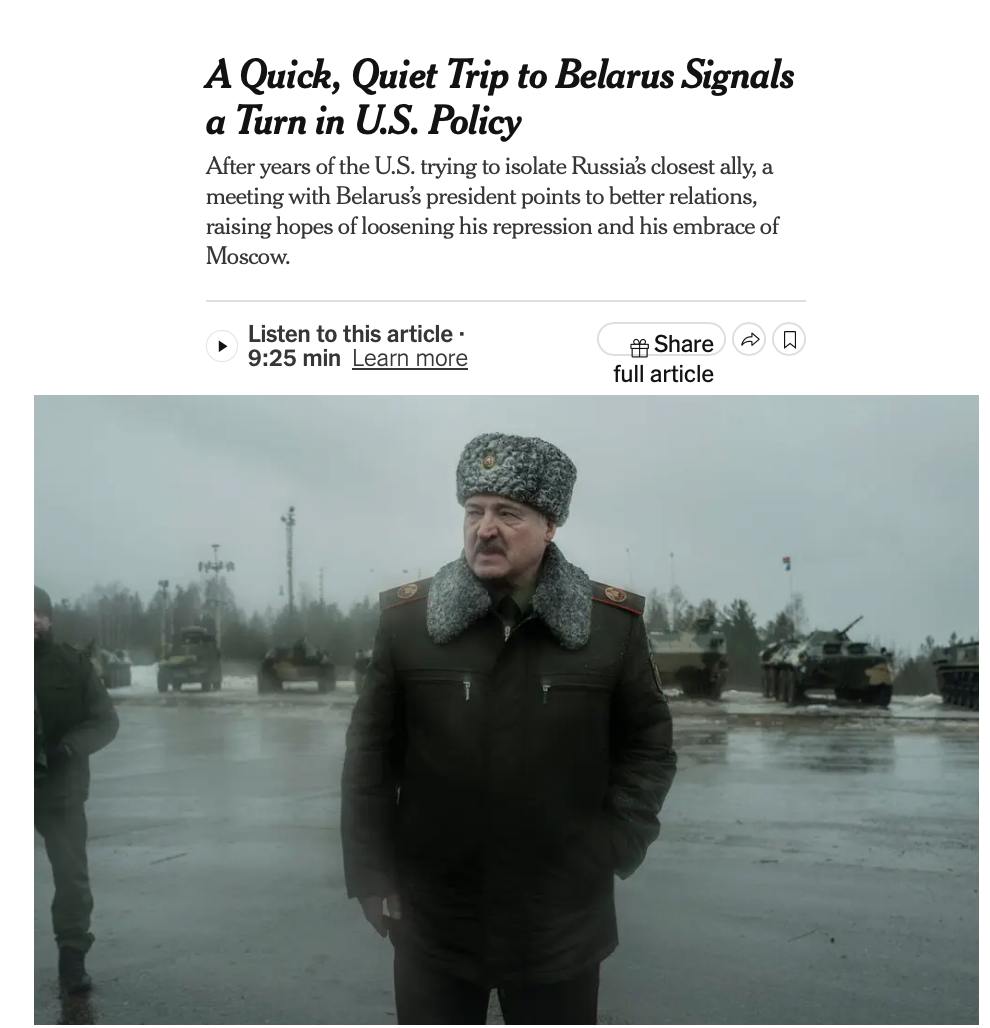 Заголовок на nytimes.com